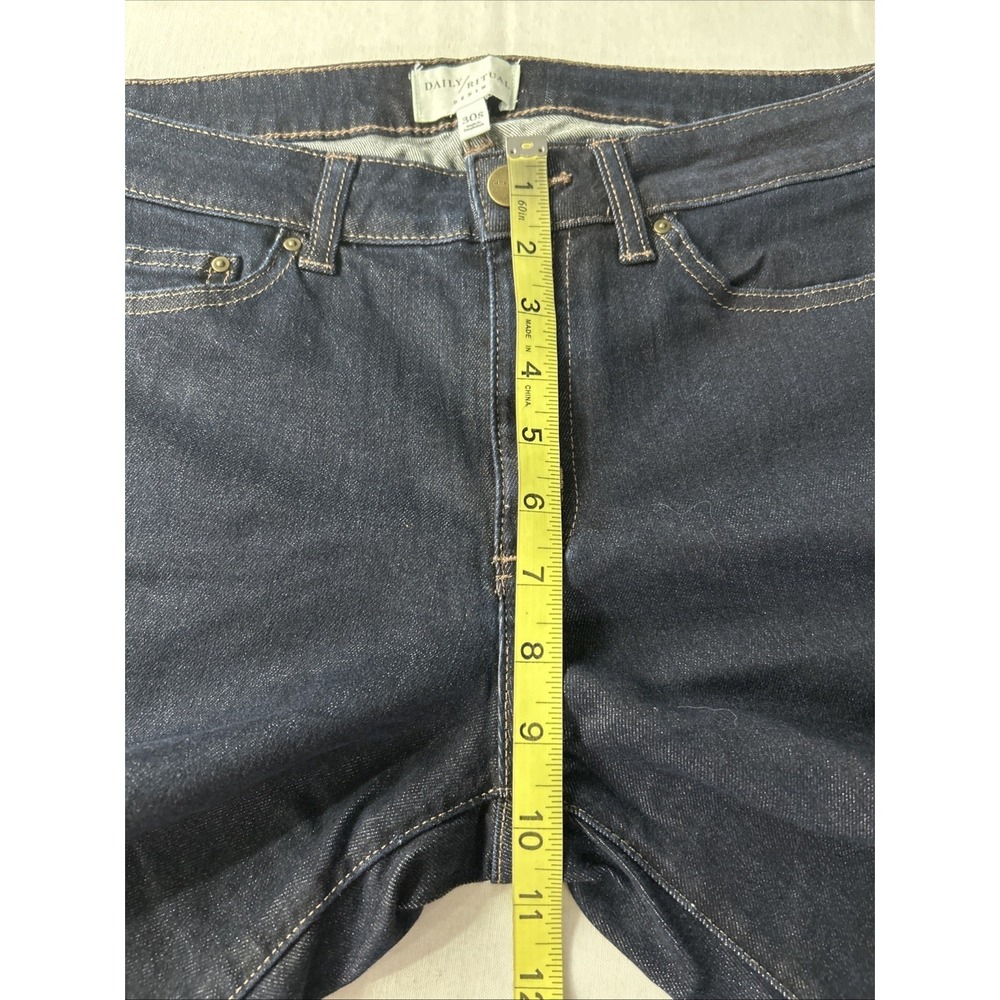 Daily Ritual Women's Jeans 30s Blue Denim 5 Pockets Skinny 30x26.5 - Picture 4 of 13